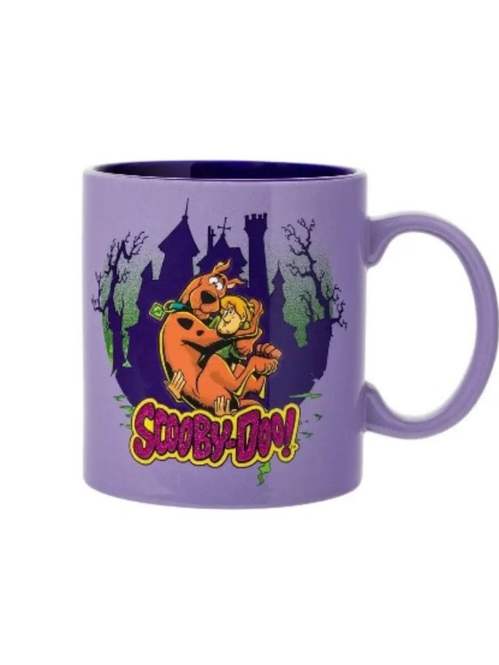 Scooby-Doo Glitter Ceramic Mug Featuring Scooby-Doo and Shaggy, 20 Ounces